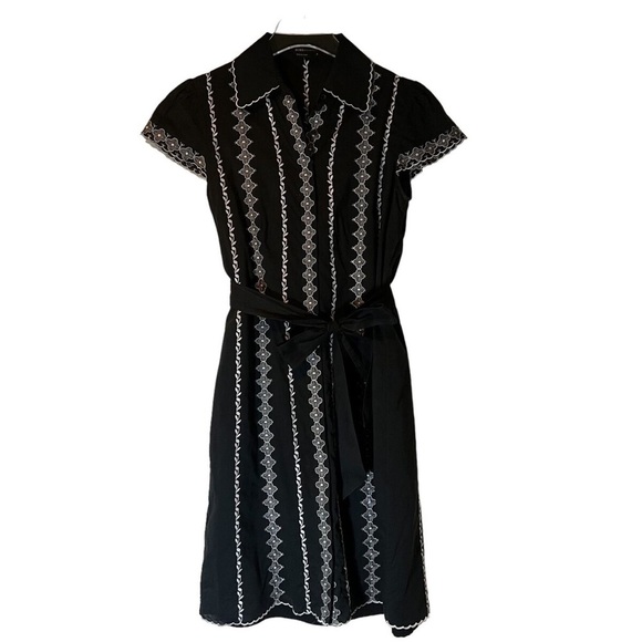 BCBG MaxAzria black button down dress size small - Picture 1 of 10